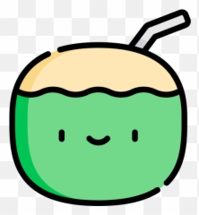 Coconut Drink - Com Rosto Png Emoji