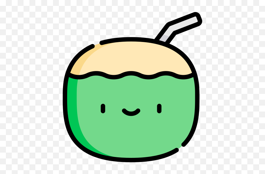 Coconut Drink - Coco Com Rosto Png Emoji,Drink Emoticon