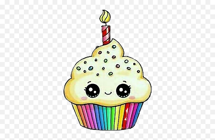 Cupcake Cute Kawaii Kawaiicupcake Muffin Kawaiimuffin - Cute Drawings Ice Cream Emoji,Muffin Emoji