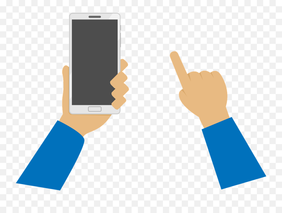 Cell Mobile Communication Telephone - Hand And Phone Vector Emoji,Flip Finger Emoji