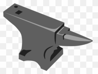 Blacksmith Anvil Vector Drawing - Transparent Clipart Png Emoji