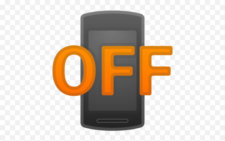 Mobile Phone Off Emoji - Off Emoji,Power Button Emoji