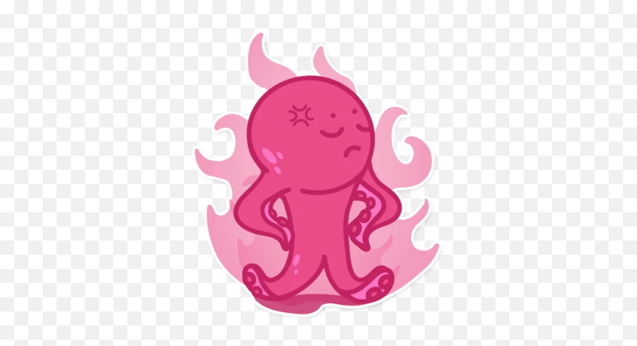 Octopus Emoji Stickers By Mohamed Taoufik - Cartoon,Large Emoji Stickers