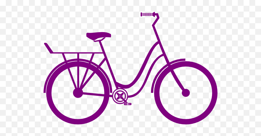 Bike Clip Art Bicycle Clipart 2 - Purple Bike Clipart Emoji,Emoji Bike
