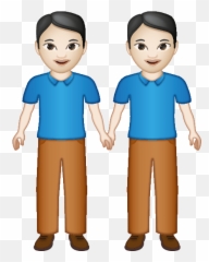 emoji u2013 The Official Brand Two men holding hands fitz - Cartoon