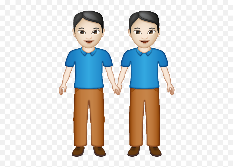 Emoji U2013 The Official Brand Two Men Holding Hands Fitz 1 - Cartoon,Head In Hands Emoji
