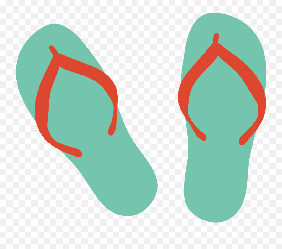 Download Sandal Flip - Flops Slipper Vector Sandals Cartoon Sandals Cartoon Png Emoji,Flip Bird Emoticon