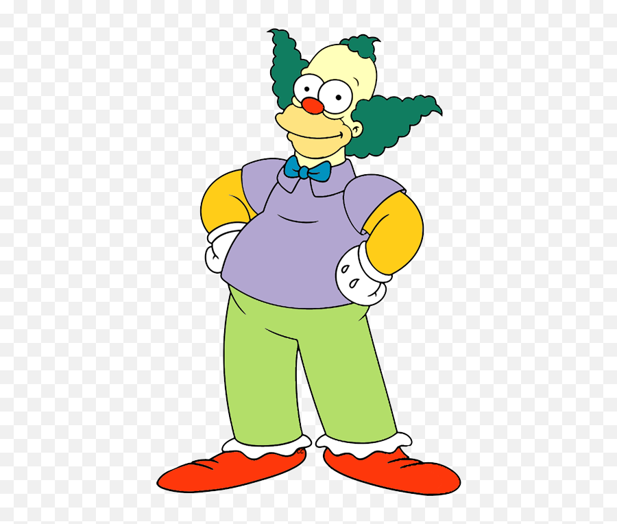 Clipart Images Of Cartoon Characters Free Download On - Krusty The Clown Emoji,Simpsons Emoticons