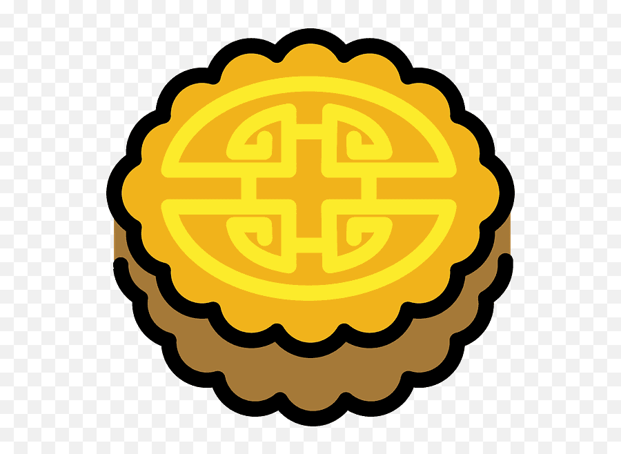 Moon Cake Emoji Clipart - Mooncake,Box With Cross Emoji