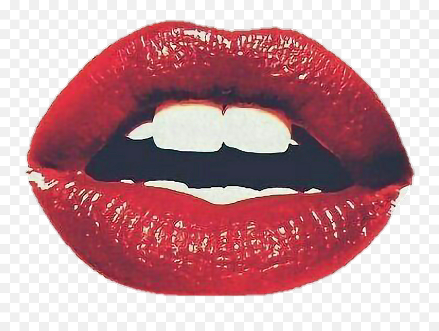 Piercing Png Tumblr - Lips Colorful Red Kiss Tumblr Red Red Lips Emoji,Kiss Mark Emoji Png