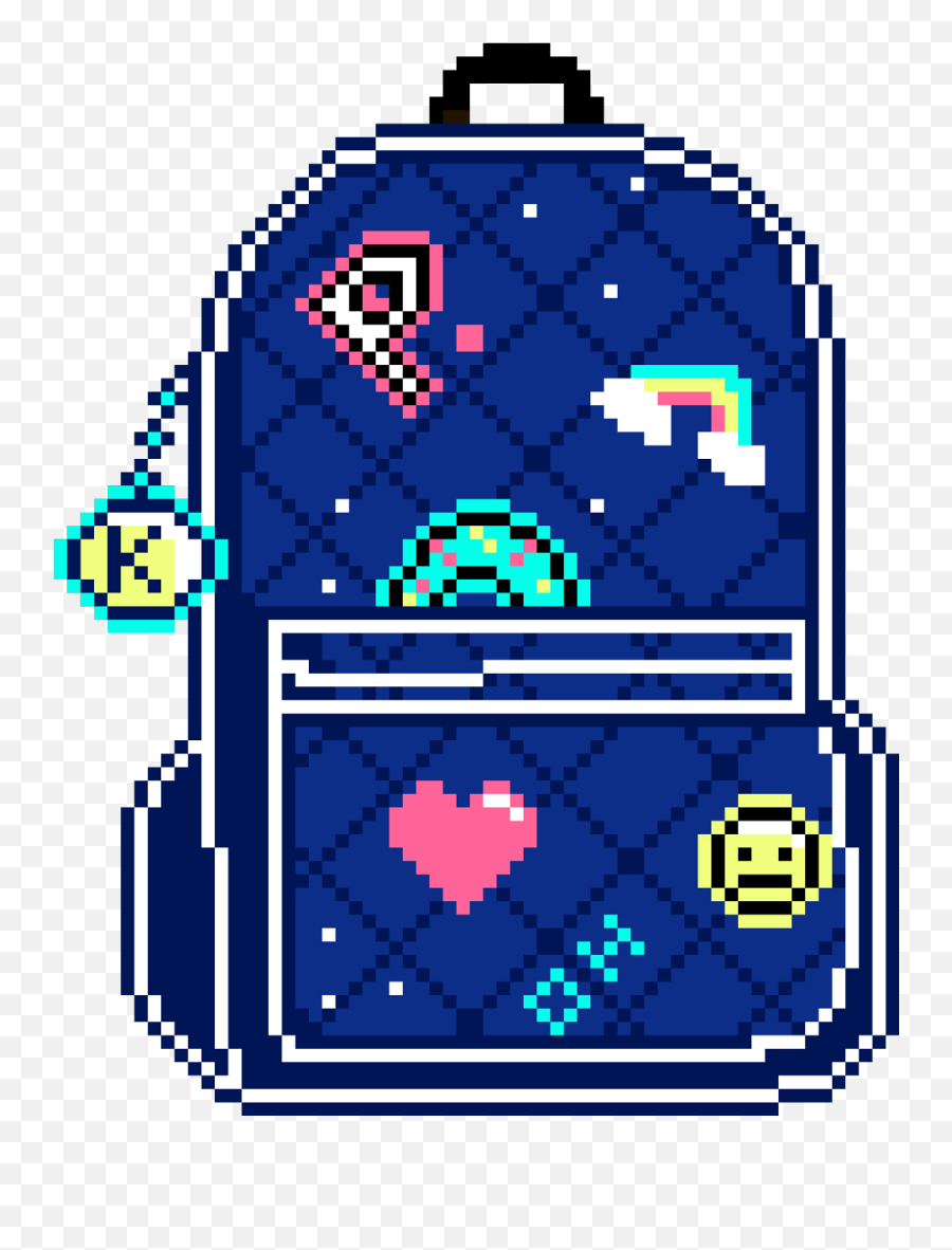 Bag Rainbow P Heart Oh Pixel Blue K Emoji Freetoedit - Clip Art,Kemoji