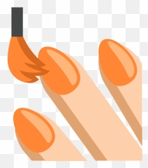 Nail Polish Medium Light Skin Tone - Transparent Background Emoji