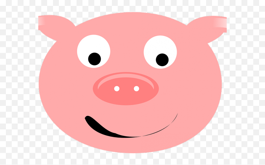 Pork Clipart Pig Face - Cartoon Png Download Full Size Happy Emoji,Piggy Emoticon
