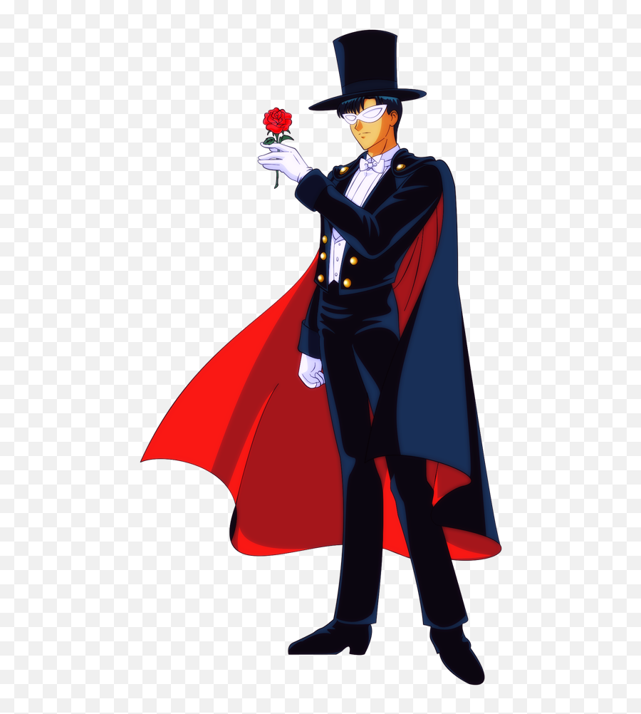 Tuxedo Mask - Tuxedo Man Sailor Moon Clipart Full Size Sailor Moon Imagenes De Tuxedo Mask Emoji,Tuxedo Emoji