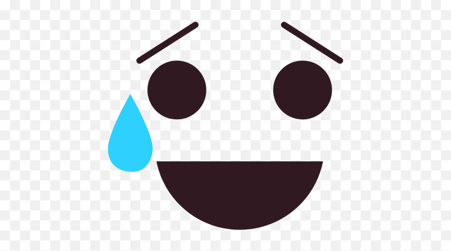 Simple Relieved Emoticon Face - Circle Emoji,Relieved Emoji