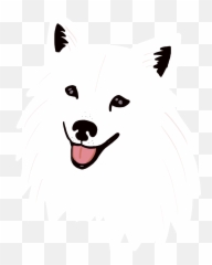 White Dog Sticker For Ios Android Giphy Black Cartoon Image - Northern Breed Group Emoji