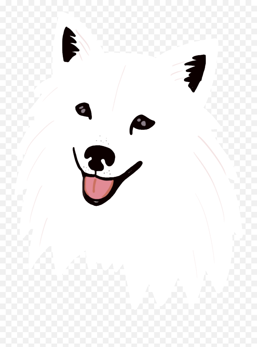 White Dog Sticker For Ios Android Giphy Black Cartoon Image - Northern Breed Group Emoji,Android Dog Emoji
