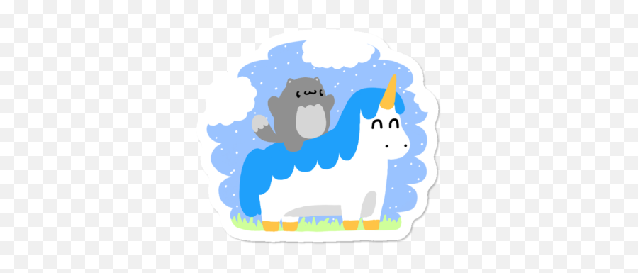 New Unicorn Stickers - Fictional Character Emoji,Unicorn Cat Emoji