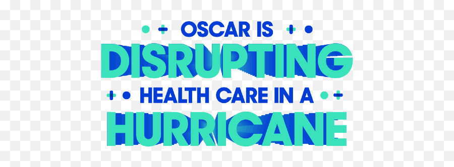 Oscar Is Disrupting Health Care In A Hurricane - Graphic Design Emoji,Hurricane Emoji