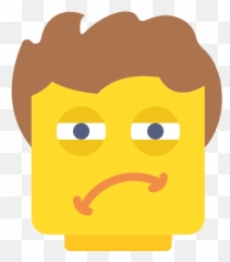 Lego Sleeping Sleepy Relaxed Emoticon Square - Tired Emoji