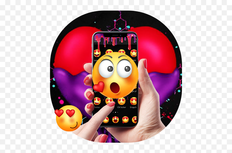 Beating Heart Cute Emoji Theme 1 - Cartoon,Animated Beating Heart Emoji