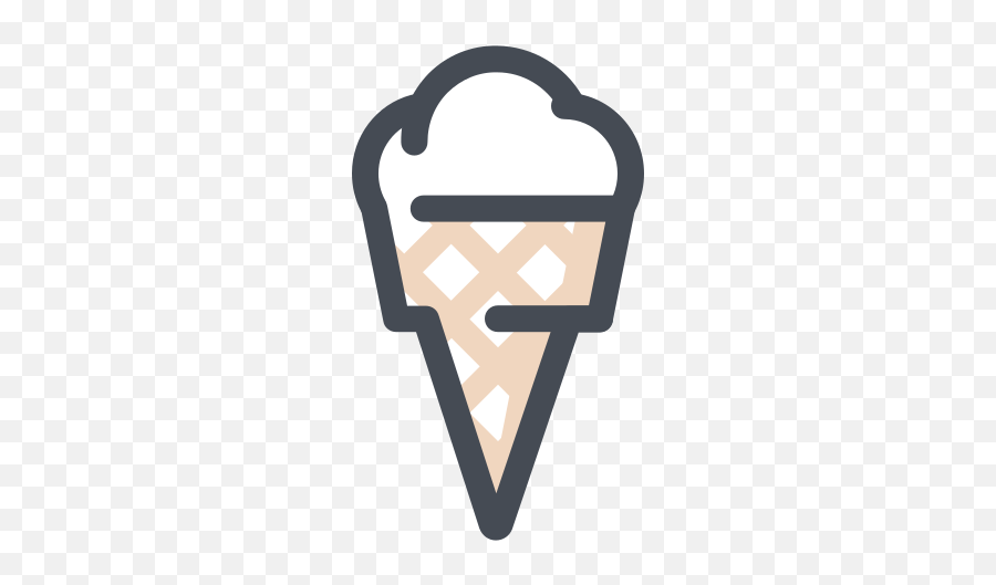 Ice Cream In Waffle Cone Icon - Clip Art Emoji,Waffle Emoji