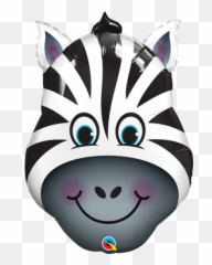 Greetings House - Zebra Face In Foil Balloon Emoji