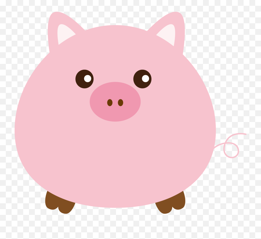 Vector Domestic Pig Hq Image Free Png - Clip Art Emoji,Piggy Emoticon
