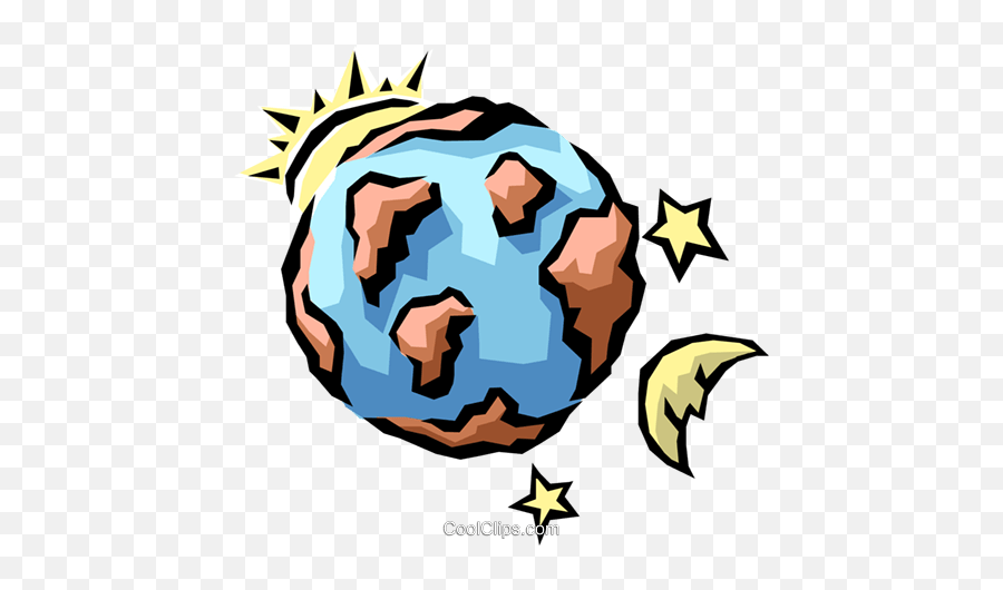 Download Earth Sun Moon U0026 Stars Royalty Free Vector Clip - Sonne Mond Und Sterne Erde Emoji,Moon And Stars Emoji