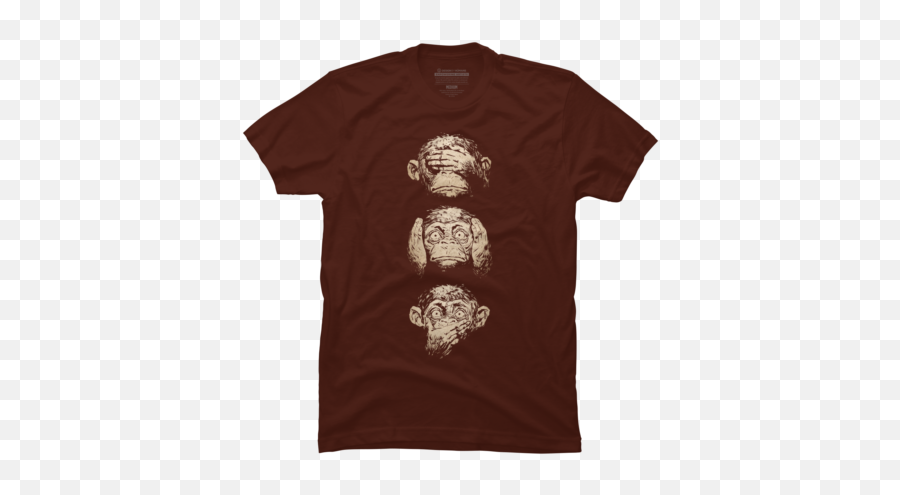 Trending Brown Monkey T Shirts Tanks And Hoodies - 3 Wise Monkeys Art Emoji,Brown Fist Emoji