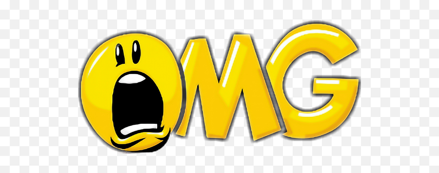 Omg Smiley Text Words Sayings Quotes - Omg Smiley Emoji,Omg Emoticon