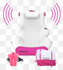 Pool Lounger Bundle Stereo Sound System - Floats Emoji