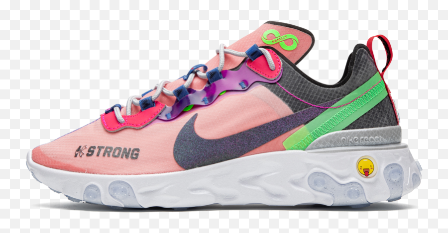 Nike React Element 55 Db Doernbecher - Round Toe Emoji,Sneaker Emoji