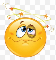 Emoticon WhatsApp Stickers - Cloud Knocked Out Emoji