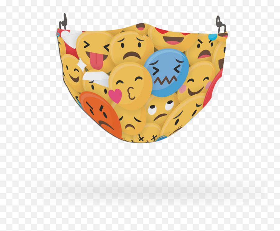 Emoji Pattern Face Covering Print 14 - Happy,Emoji Pictures To Print