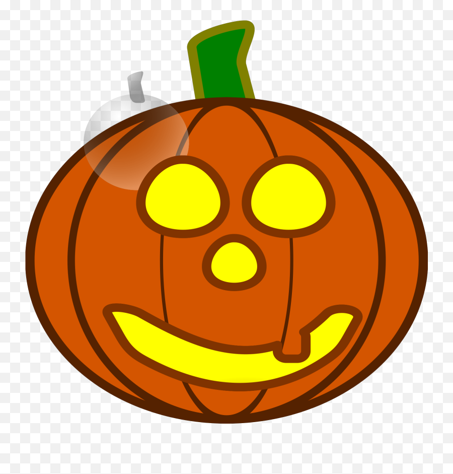 Pumpkin With Smile Svg Vector Pumpkin - Happy Emoji,Pumpkin Emoticon