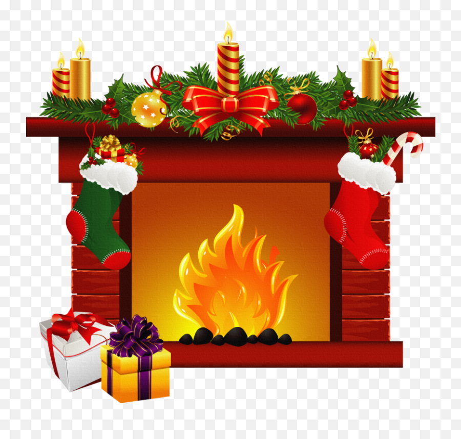 Fireplace Clipart 6 - Christmas Fireplace Clipart Emoji,Fireplace Emoji