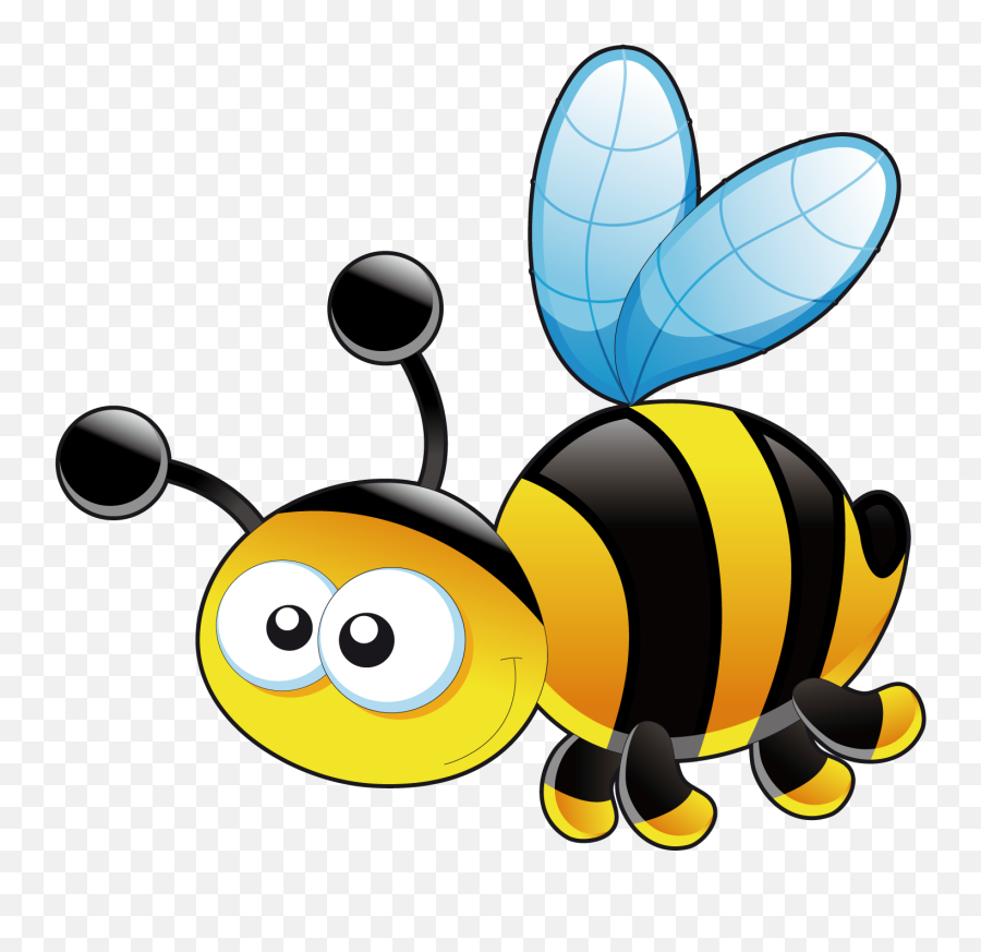Bumblebee Honey Bee Clip Art - Cute Bee Png Download 1500 Animals That Fly Clipart Emoji,Bee Emoji Png