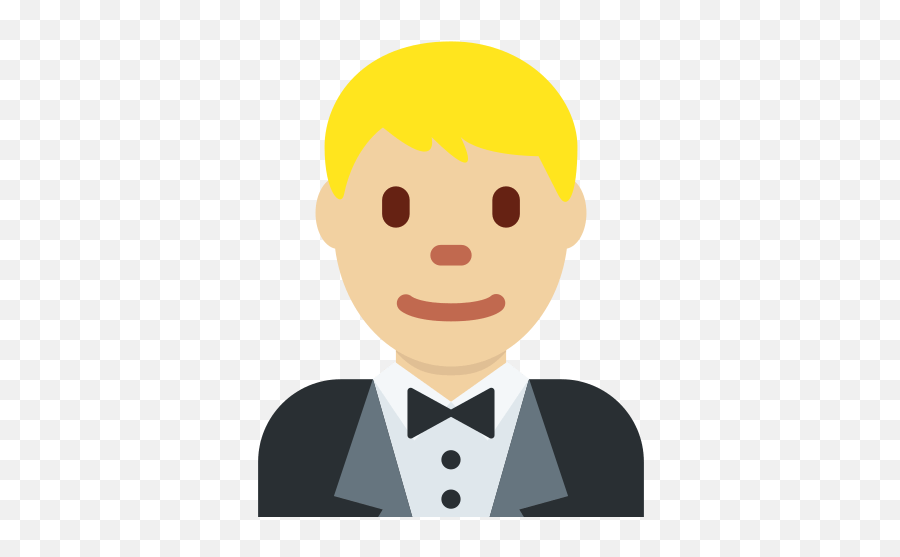 Man In Tuxedo Emoji With Medium - Light Skin Tone Meaning Man In Tuxedo Emoji,Emoji Light