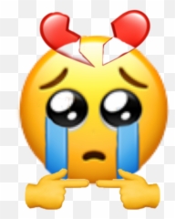 whatisthis emoji sad shy Sticker by Cici - Sad Crying Emoji