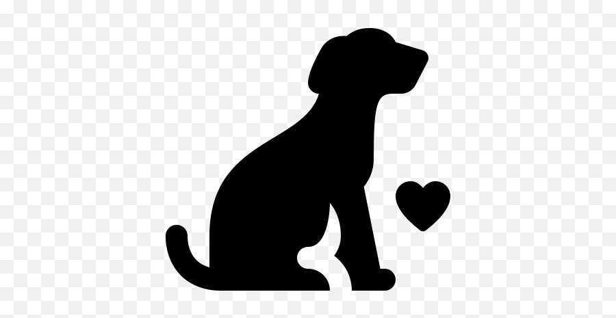 Dog Heart Icon - Sentado Icono De Perro Emoji,Down Arrow Dog Emoji