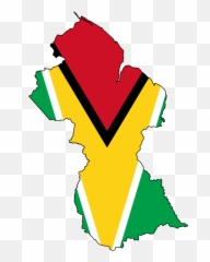 Flag - Guyana Map With Flag Emoji,Guyana Flag Emoji