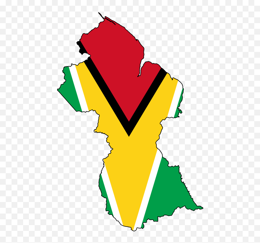 Flag - Guyana Map With Flag Emoji,Guyana Flag Emoji