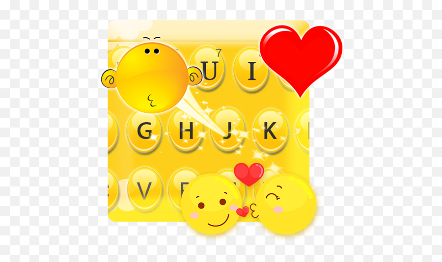 Happy Cute Emoji Face Keyboard - Smiley,Tada Emoji