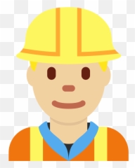 Twemoji2 1f477 - Construction Worker Emoji,Male Emoji