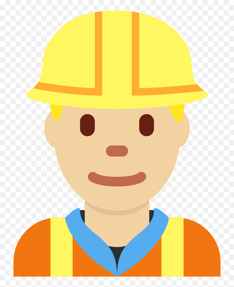 Twemoji2 1f477 - Construction Worker Emoji,Male Emoji