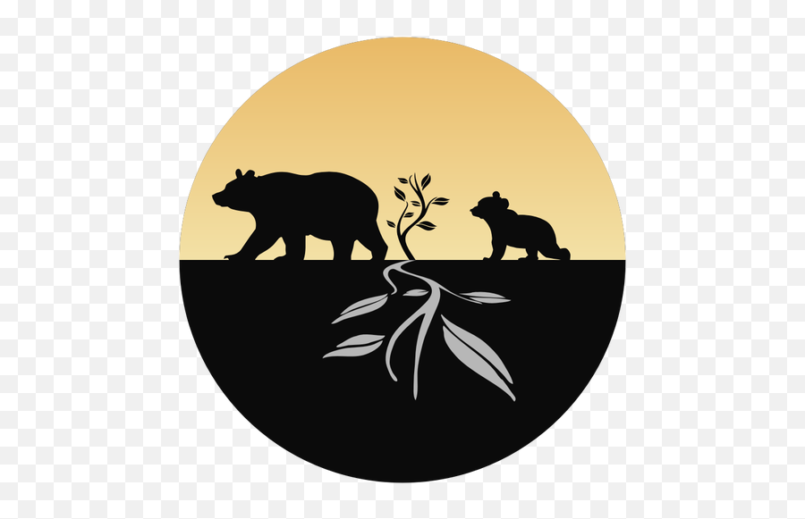 Bear And Cub Logo - Bear Cub Logos Emoji,Bear Hug Emoji