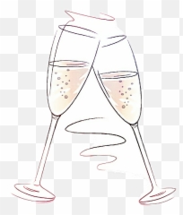 Cheers Champagne Toast - Stemware Emoji