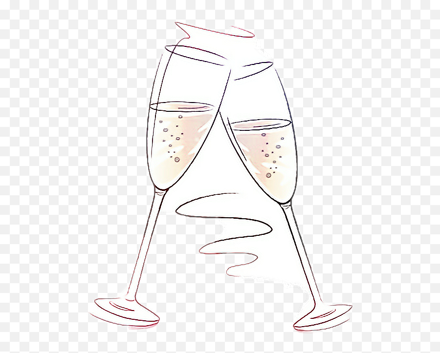 Cheers Champagne Toast - Champagne Stemware Emoji,Champagne Toast Emoji