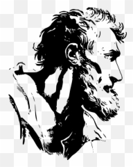 Mans Profile Image - God Black And White Emoji